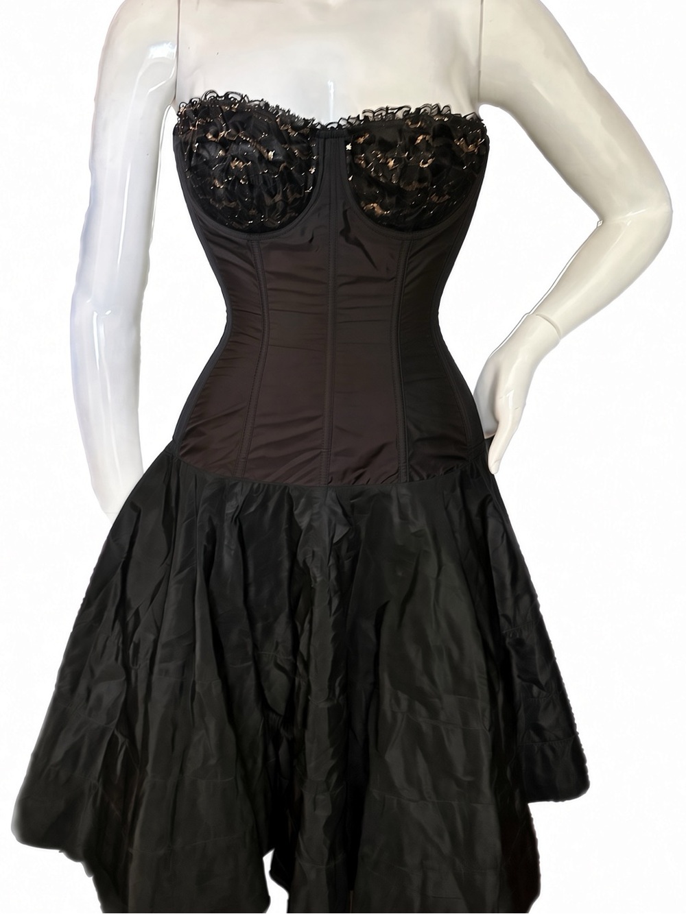 True Vintage 1950s Merry Widow Cocktail Dress